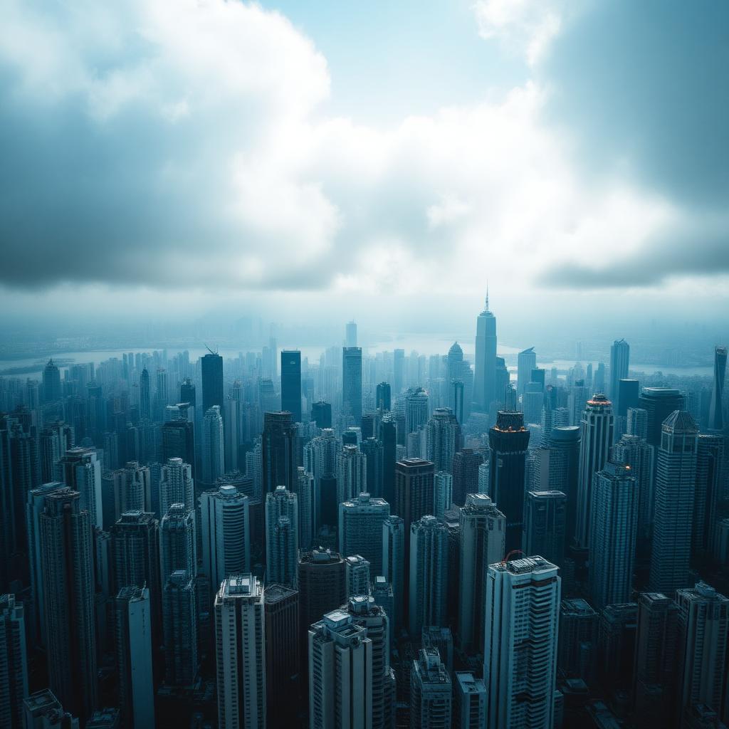 Dense Hong Kong high-rise skyline — UACM evaluation domain.
